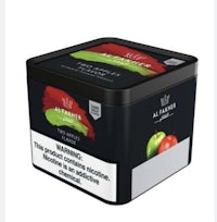 a tin with an apple in it